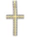 Macy's Men's Diamond Cross Pendant (1 ct. t.w.) in 10k Gold
